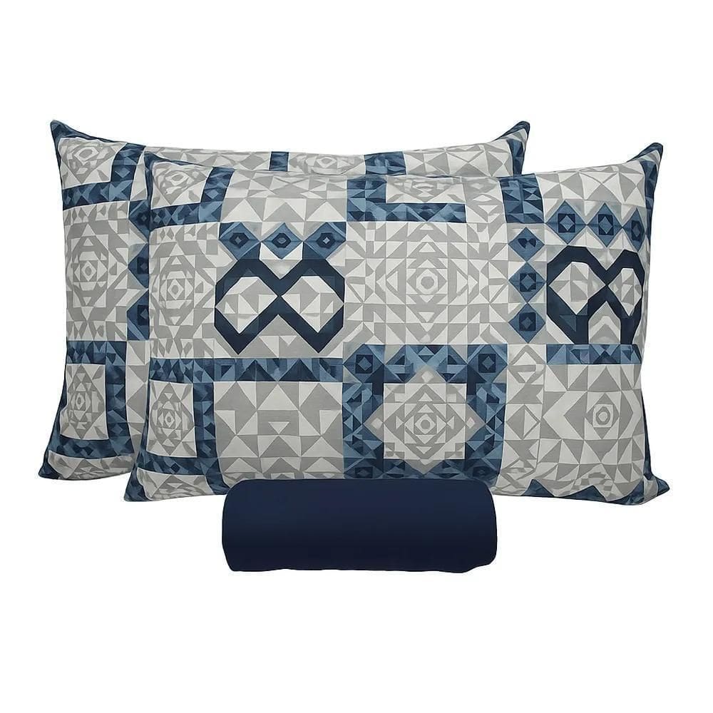 Jogo De Cama De Malha King 3 Peças Doce Vida- Portallar Cali