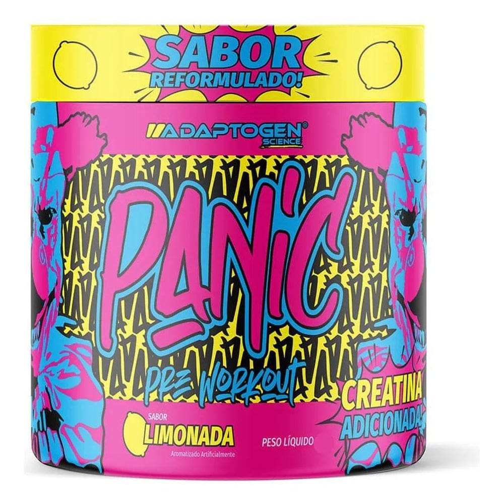 2X Suplemento Em Pó Adaptogen Science Panic Pré Treino Com C