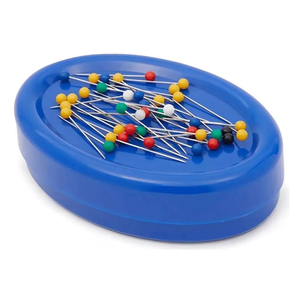 2X Alfineteiro Porta Alfinetes Magnético + 10 Alfinetes Lanm