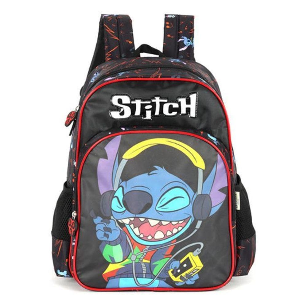 Mochila De Costas Infantil Stitch  - Preto - Stitch