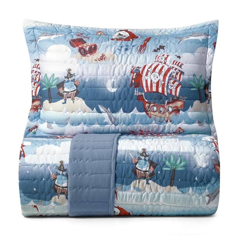 Jogo Colcha Casal Mundo Kids Malha Algodão Nautico Altenburg