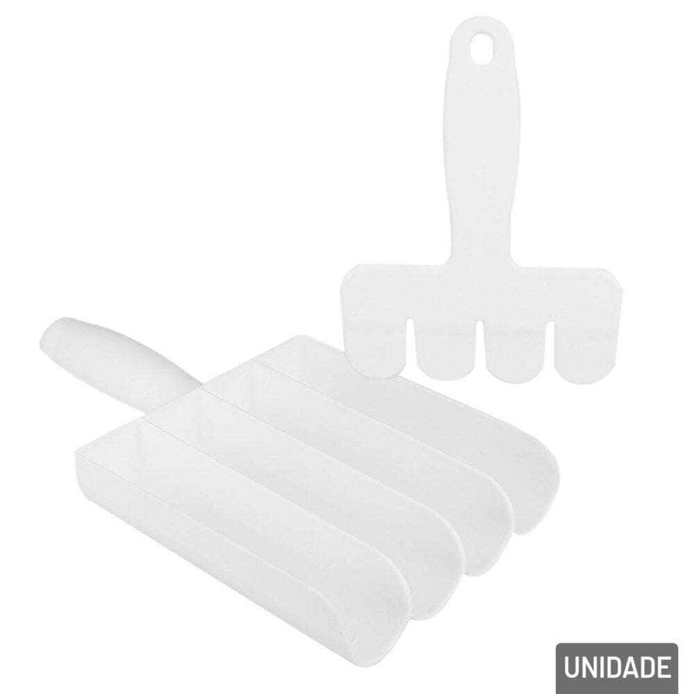 Boleador de Plástico com Cortador 4 Cavidades - Tudo em Caixa