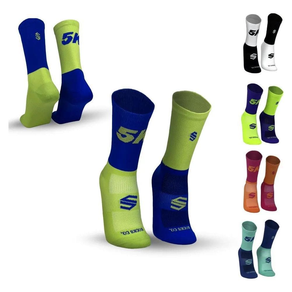 2X Meias Poliamida Corrida Performance Esportiva Cano Longo