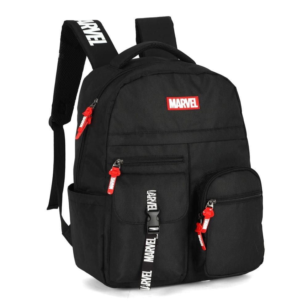 Mochila De Costa Juvenil Escolar Preto Passeio Marvel Up4you