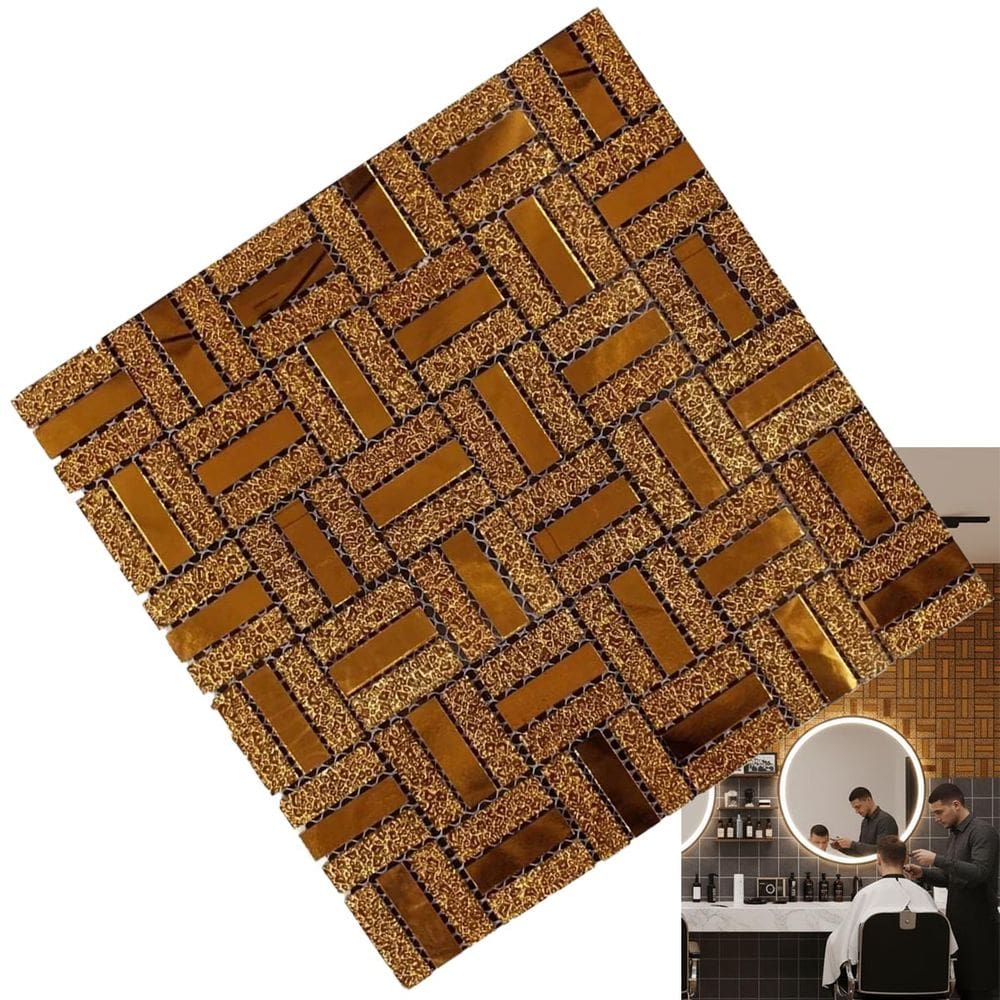 Pastilha Vidro Adesiva Parede Autocolante Banheiro Cozinha Quarto Sala Barbearia Salao Beleza Decoraçao Obra Reforma