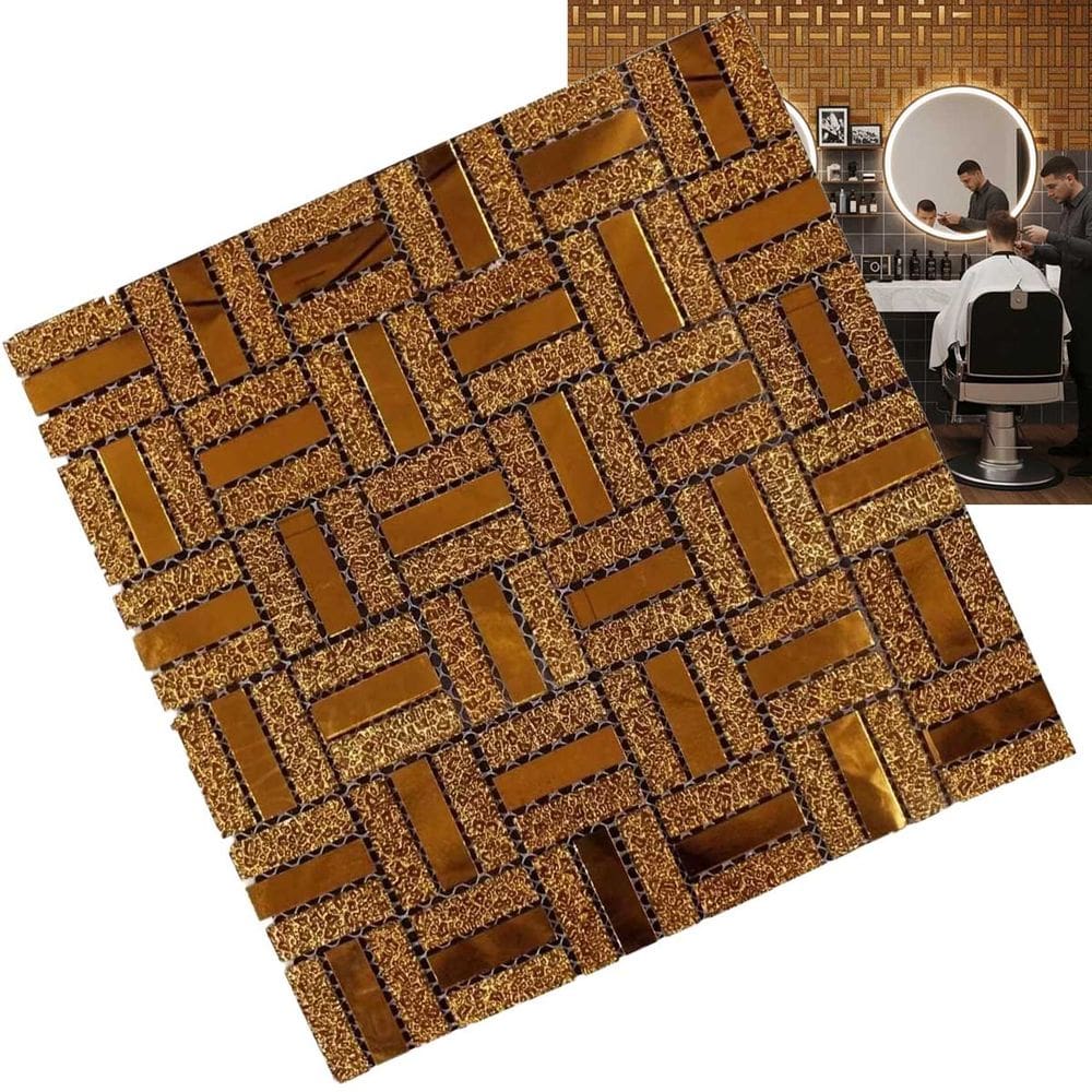 Pastilha Vidro Adesivo Parede Cozinha Banheiro Sala Quarto Salao Barbearia Decoraçao Autocolante Reforma Obra