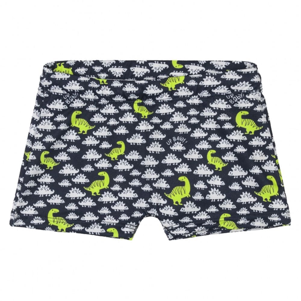 Sunga Infantil Boxer Proteção UV Dinossauros Marinho Up Baby