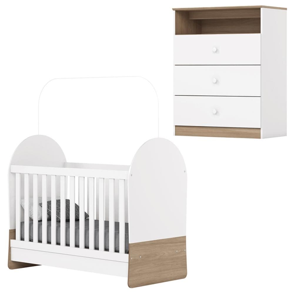 Berco Mini Cama E Comoda 3 Gavetas Magia Henn