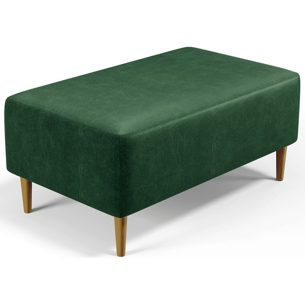 Puff Bela Manu Decor Madri Pés Palito Couríssimo Verde Musgo