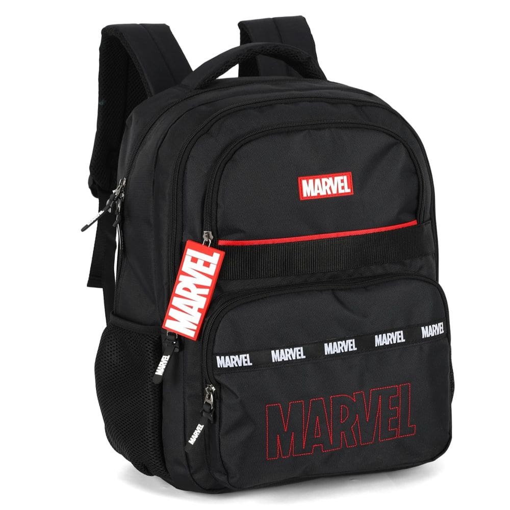 Mochila De Costa Juvenil Escolar Preto Luxcel Passeio Marvel