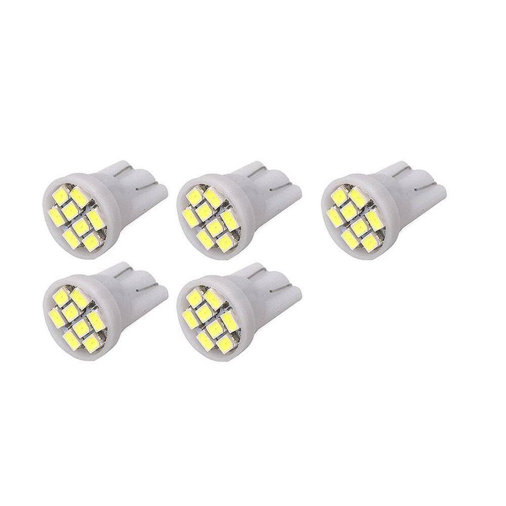 Kit Com 5 Lâmpadas T10-8 Leds Pingo Luz W5W 1026 Led