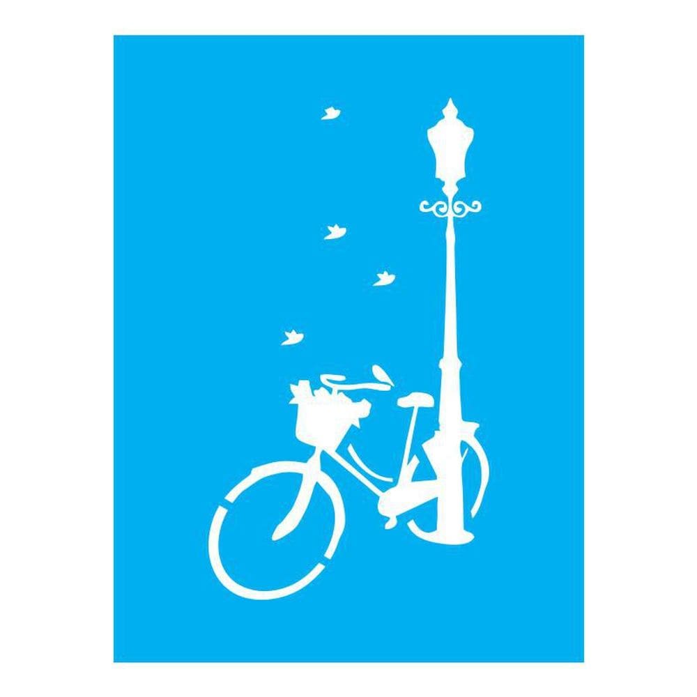 Stencil Tamako Bicicleta - 15X20Cm - Ref A2198