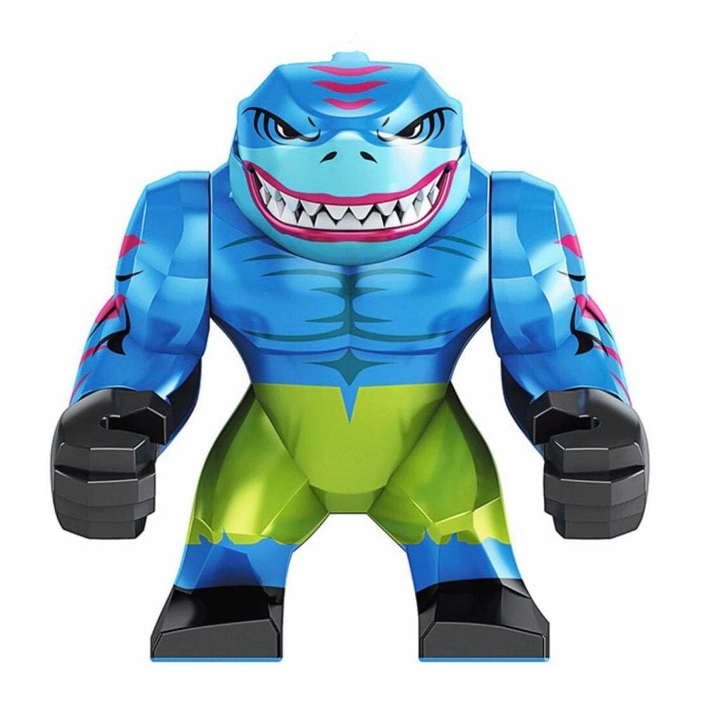 Boneco Blocos De Montar Big Streex Tubarão Rei Esquadrão