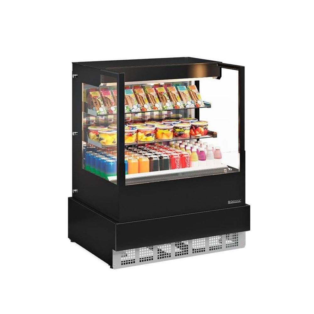 Vitrine Refrigerada Dupla Função Gelopar 1 m Preto 220V GGEA-100