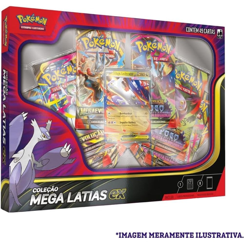 Pokémon Tcg Baralho De Batalha Mega Latias Ex Oficial Copag