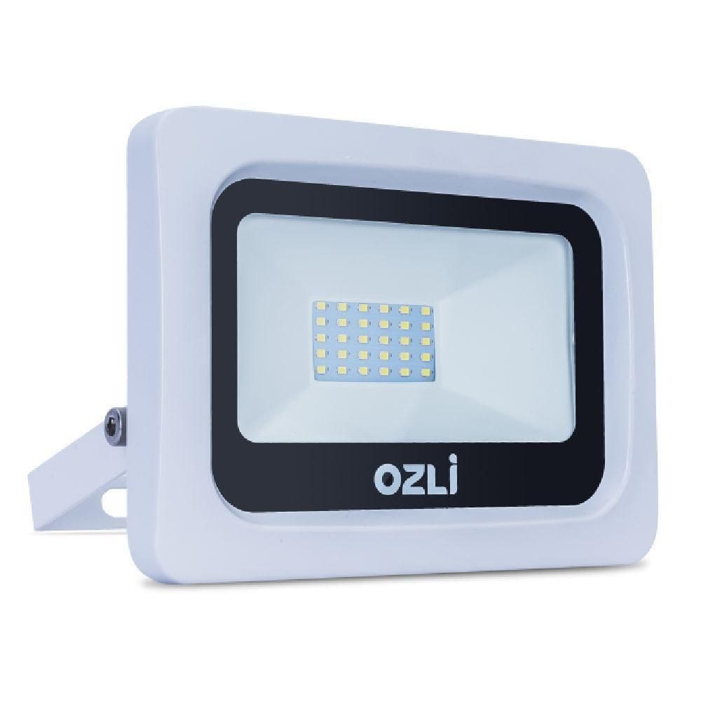 Refletor Led Slim 30w Ip65 3000k Branco Bivolt Unidade