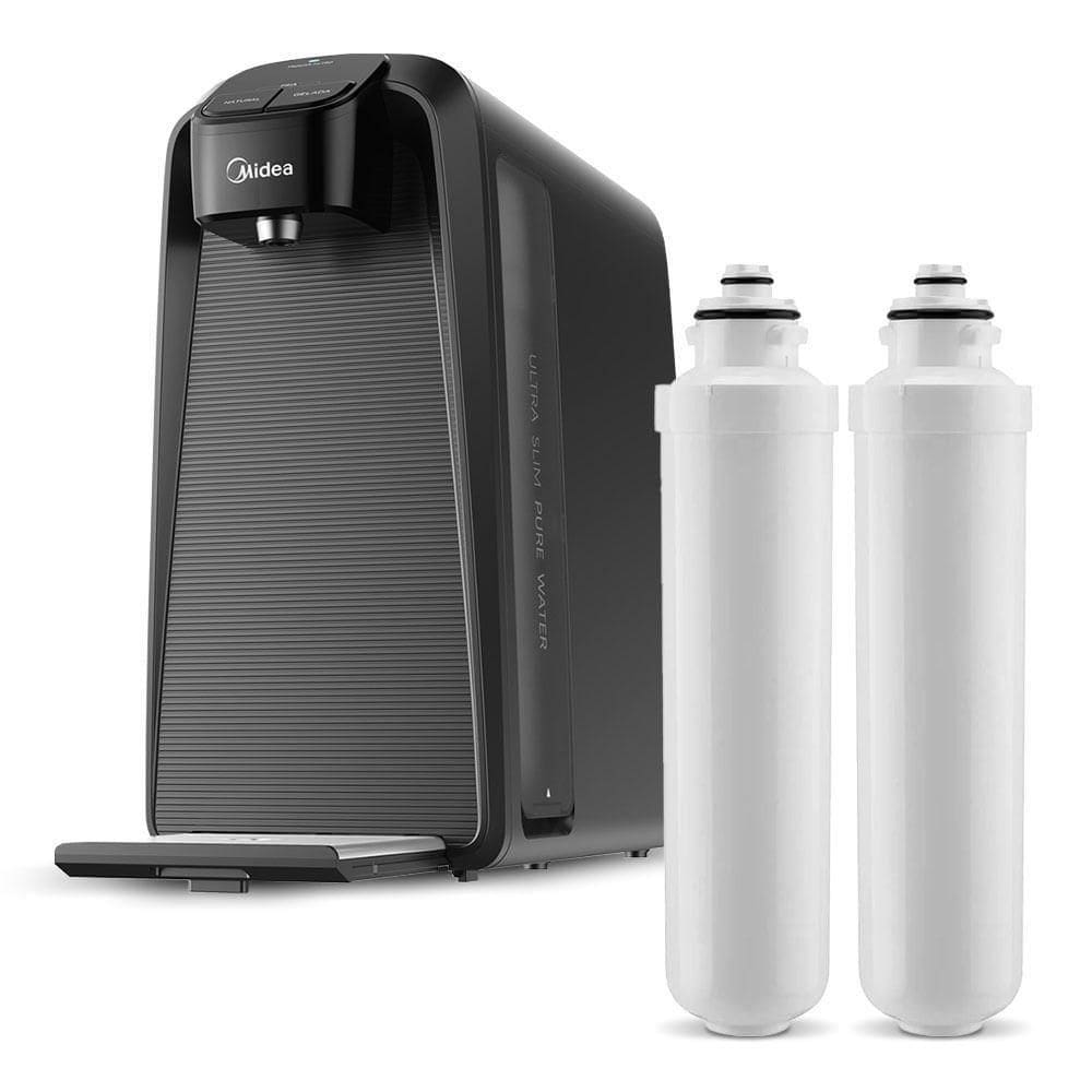 Kit Purificador De Água Slimpure Cinza + 2 Filtros Refis Midea JDD2580TG.FPBTNB2x Bivolt