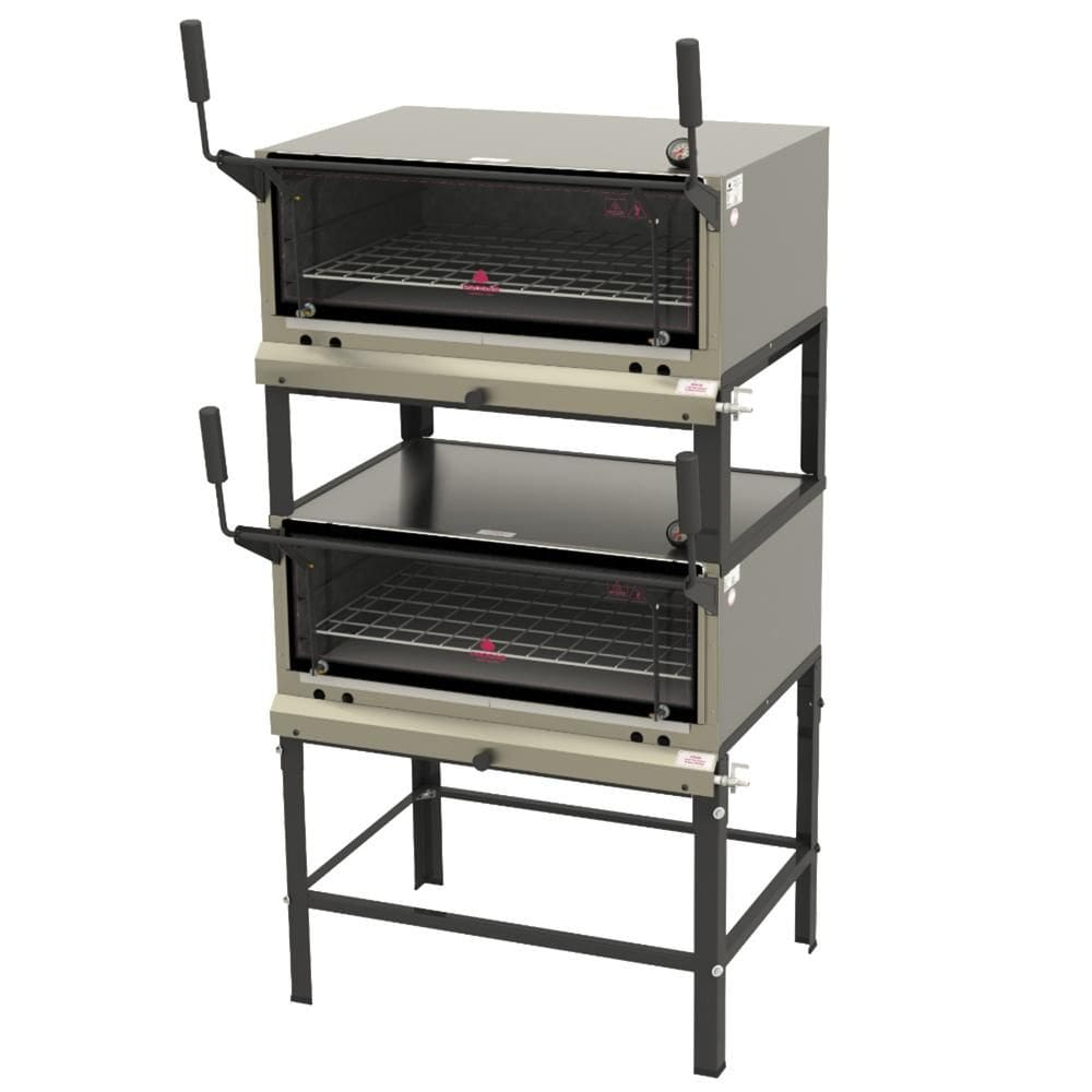 Forno Refratário a Gás Duplo Progás 268 Litros Inox Abertura Guilhotina PRP-860DP S/KG