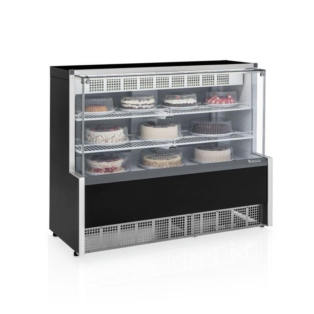 Vitrine Refrigerada Dupla Função Gelopar 1,40 m Preto 127V GPEA-140R