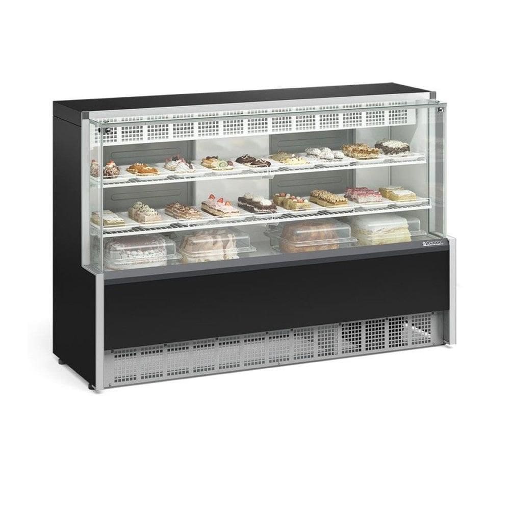 Vitrine Refrigerada Dupla Função Gelopar 1,75 m Preto 220V GPEA-175R
