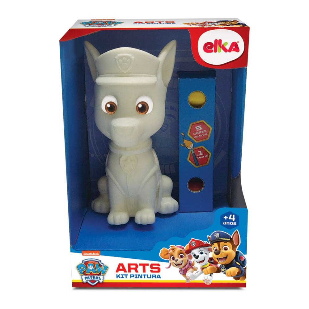 Boneco Chase Patrulha Canina para Pintar 20cm alt - ELKA