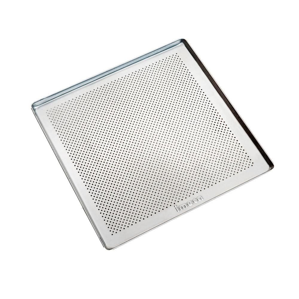 Kit com 10 Bandejas de Pão Perfurada Estampada 35X35 Imeca 6086