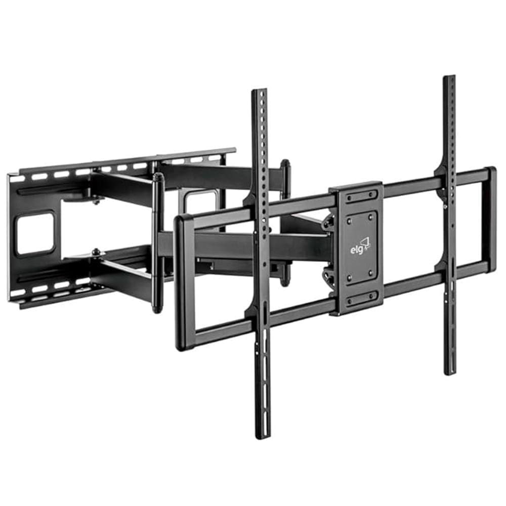 Suporte de Parede Multiarticulado para Telas Gigantes LED, LCD e Plasma de 60” a 120” e até 120kg Preto - A02V9XL - ELG
