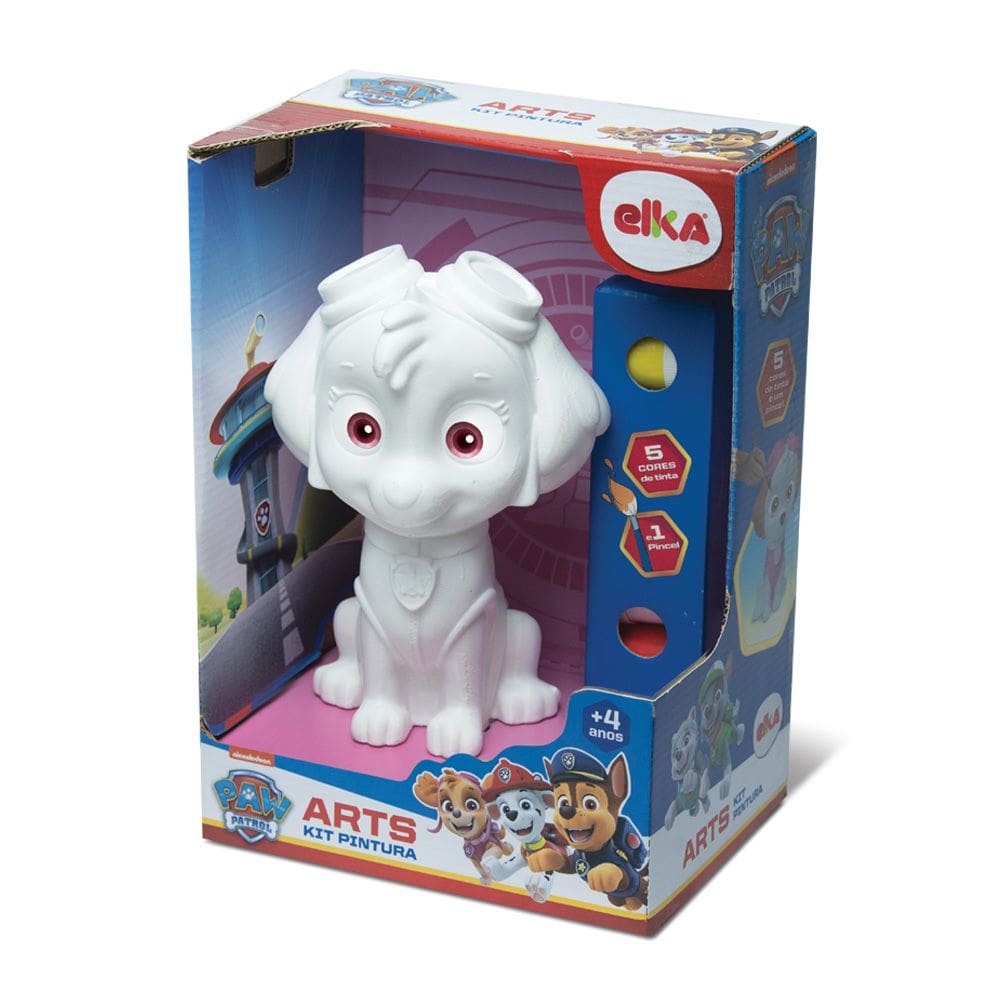 Boneco Skye Patrulha Canina para Pintar 20cm alt - ELKA
