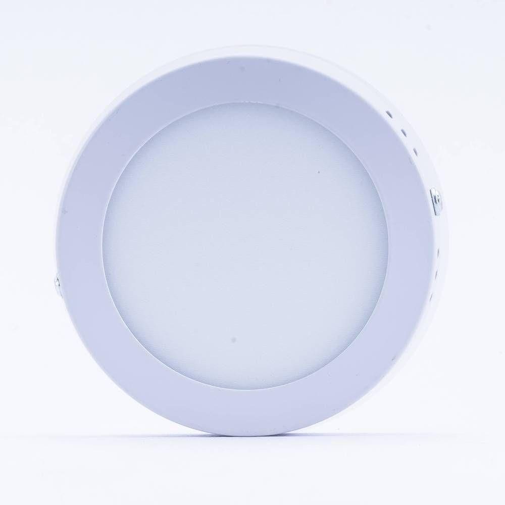Plafon Led Sobrepor 6w Redondo 6500k Branco Frio Bivolt - Unidade