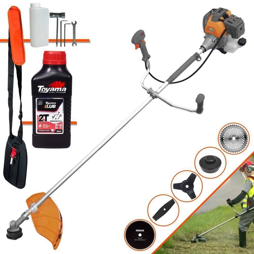 Roçadeira Lateral Tekna Rl520-p 5 Em 1 + óleo Toyama