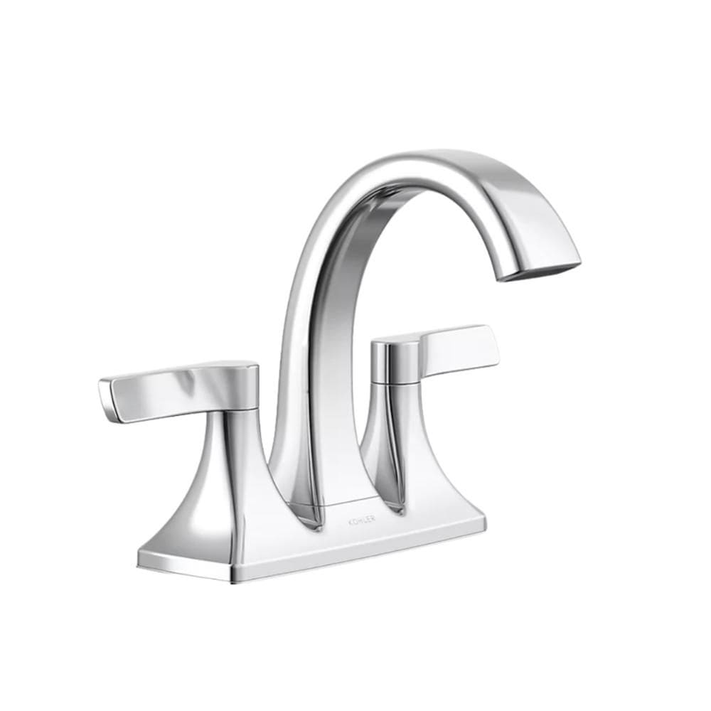 Torneira Misturador Kohler Maxton para Lavatório Centerset 102 mm K-R22476-4D-CP Cromado Polido