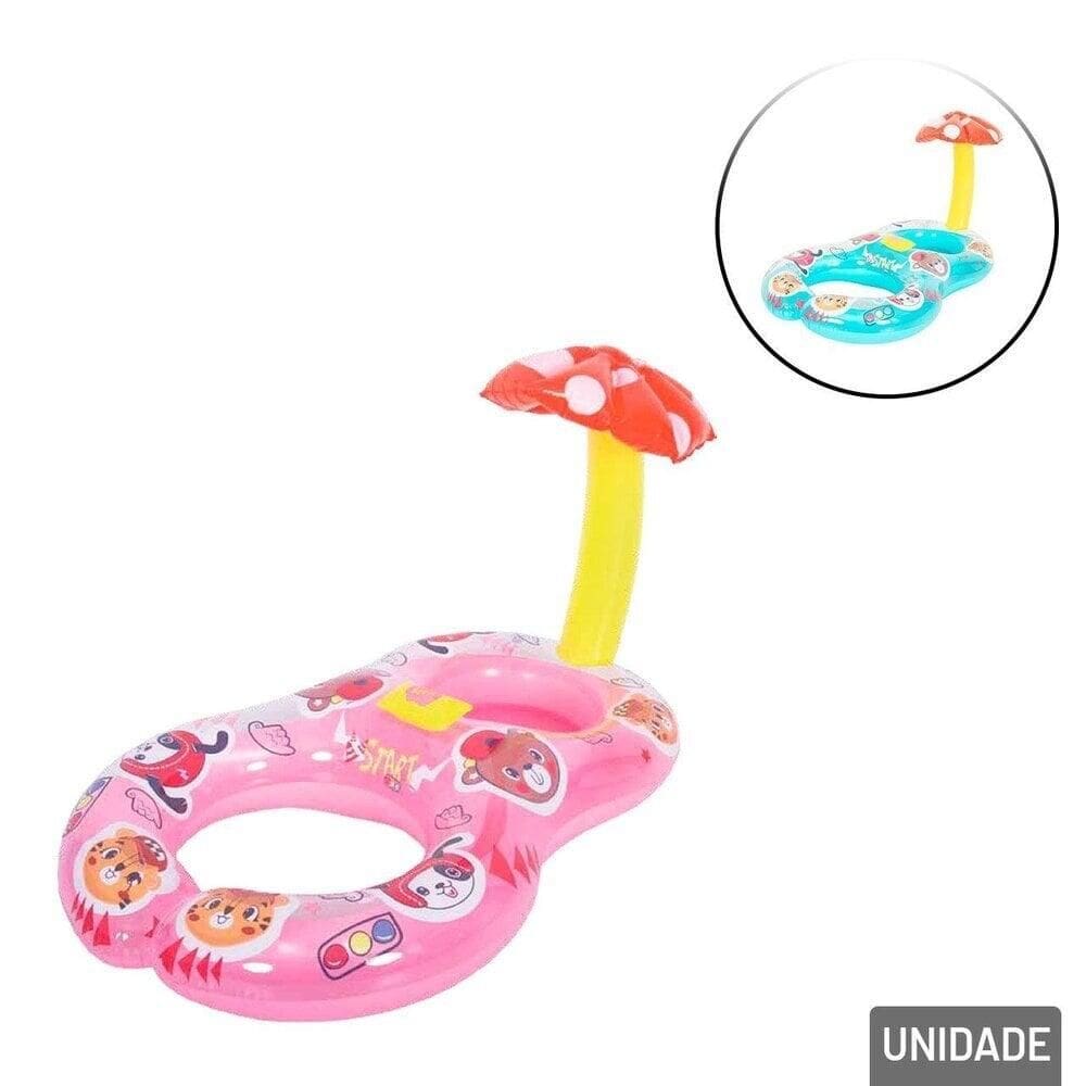 Boia com Assento Infantil 75x114cm Dupla Inflável - Tudo em Caixa