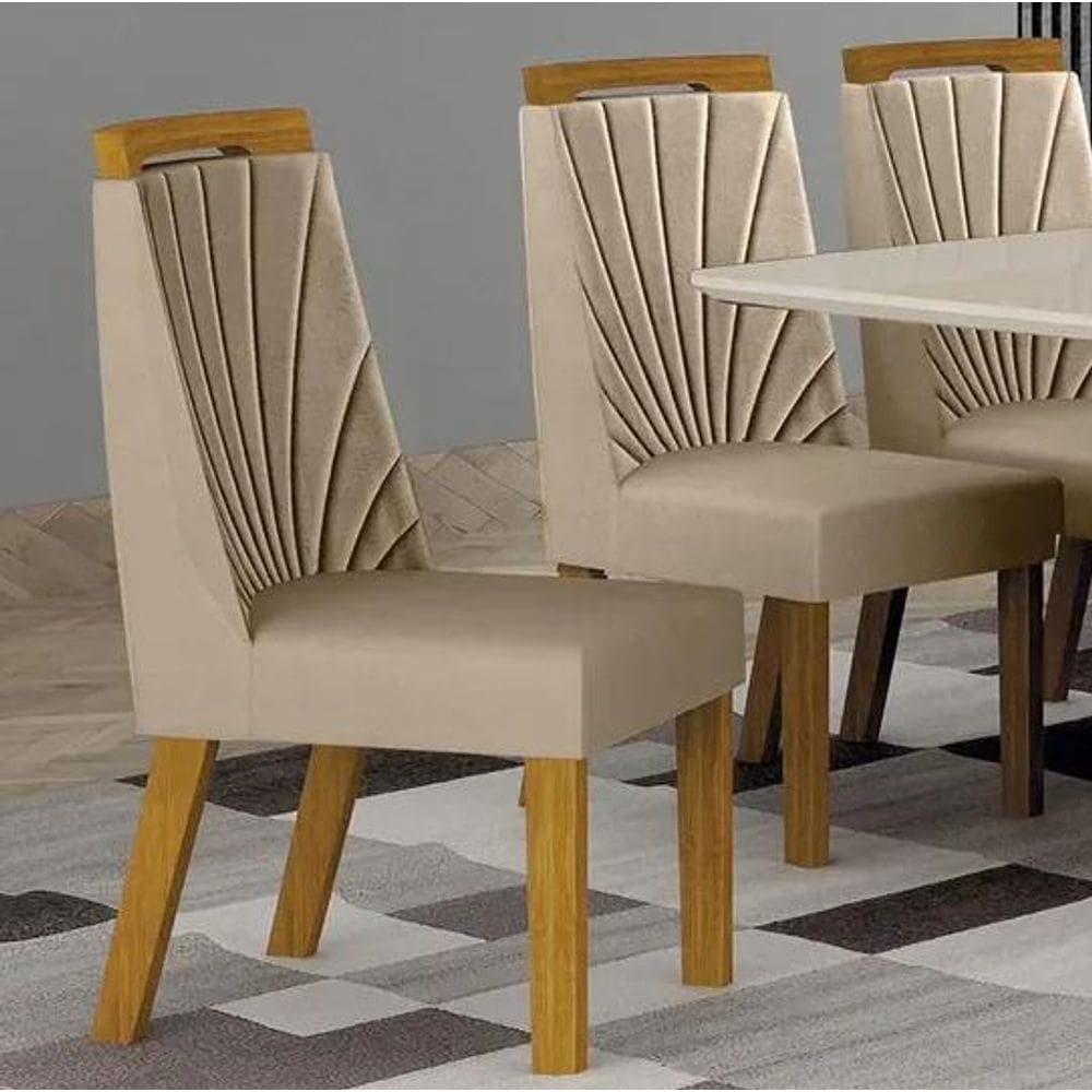 Cadeira Para Mesa de Jantar 2 Unidades Liz MDF - Leifer