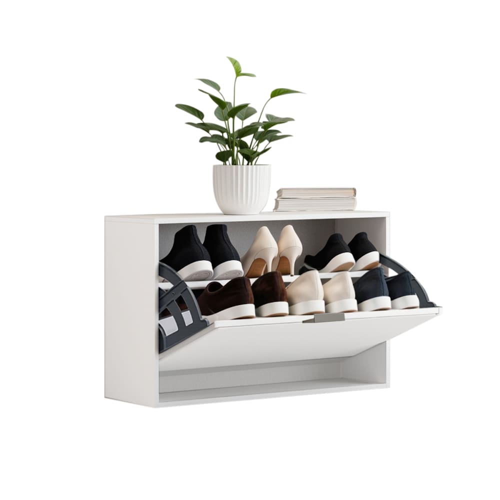 Sapateira Mercurio I Mdp 12mm Com Puxadores
 Branca