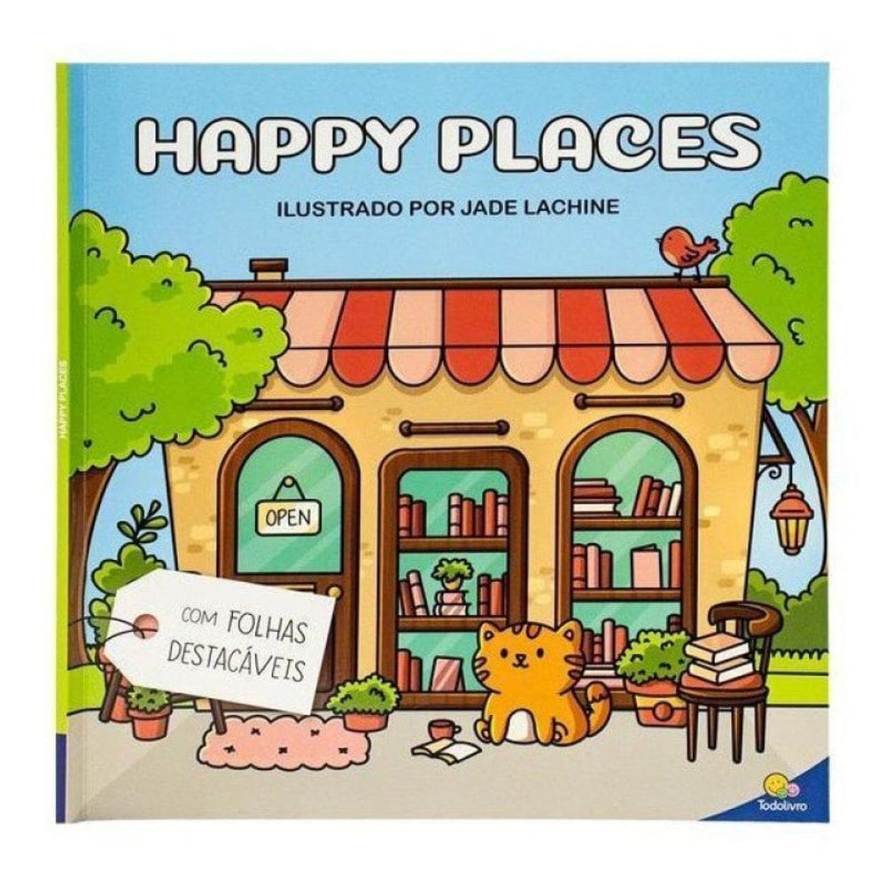 Fluffy Friends - Coloring Book: Happy Places