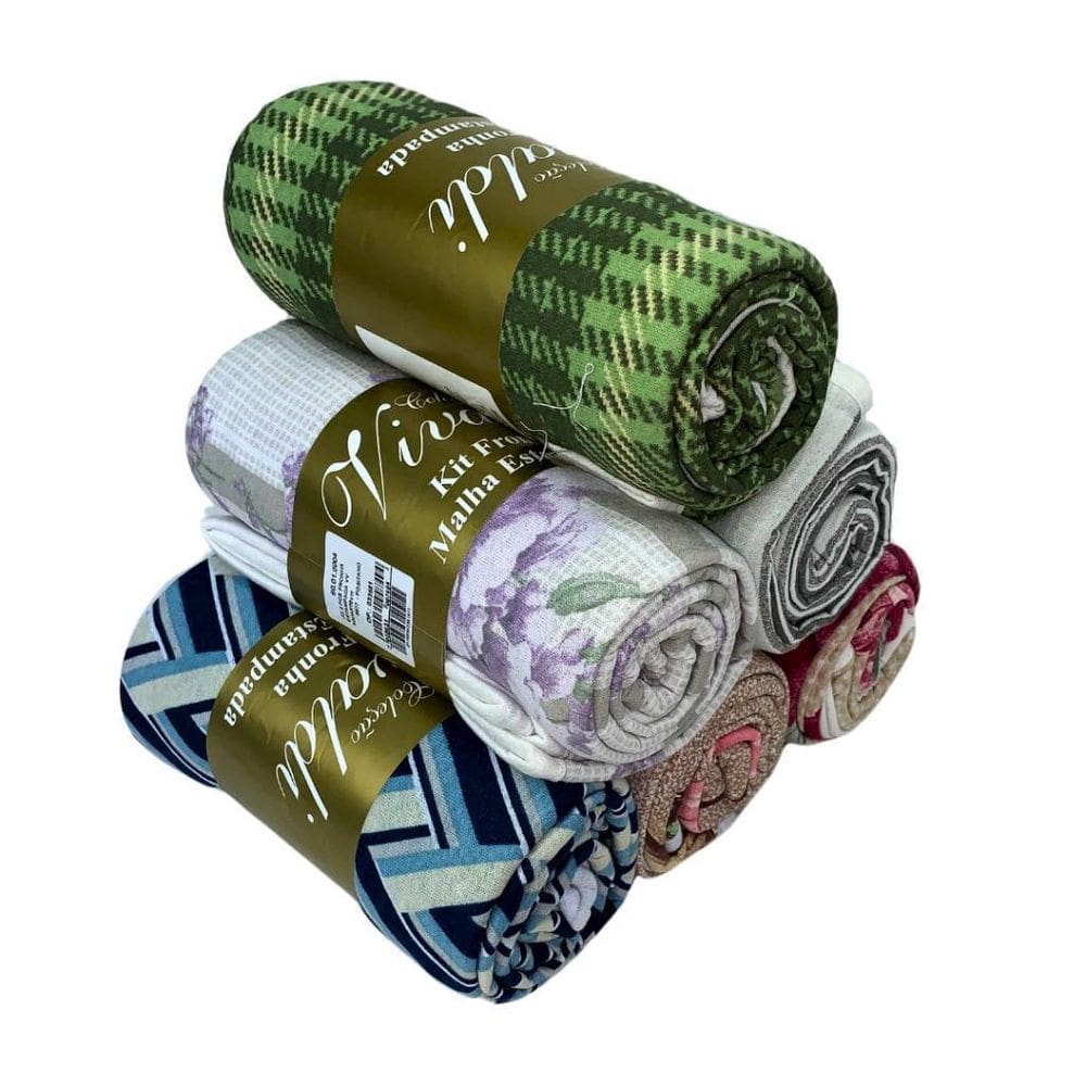 Kit 4 Fronhas Adulto 50Cm X 70Cm Malha Estampada Masculino