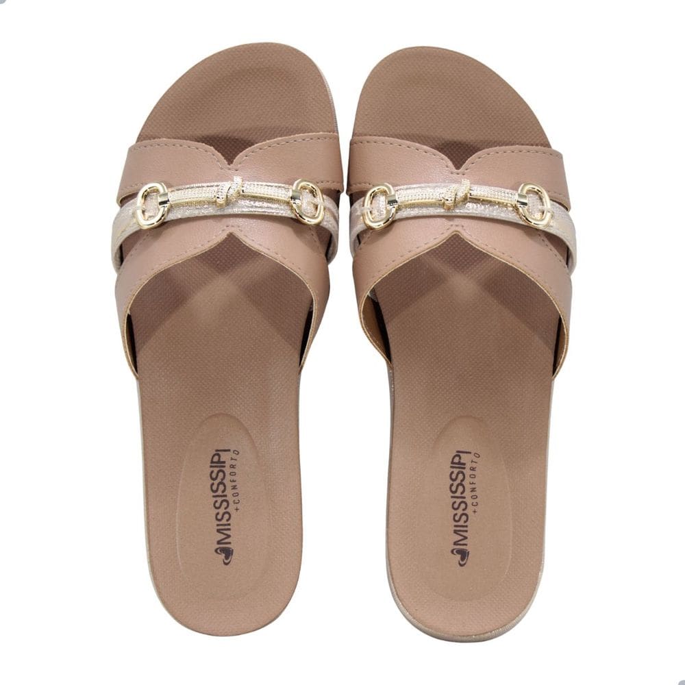 Tamanco Mississipi Mf451.0002 Mocca/Rose