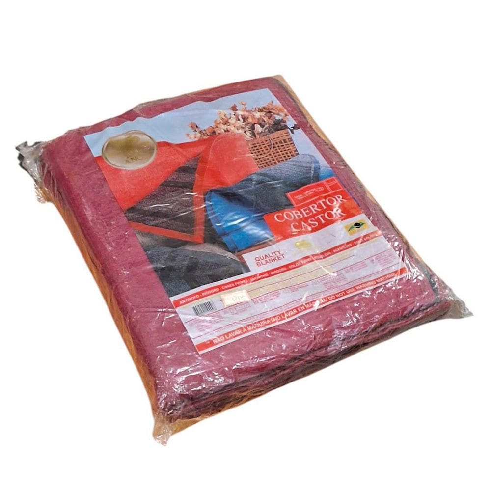 Cobertor Guaratingueta Castor Casal 1,80 X 2,10 M - Vermelho