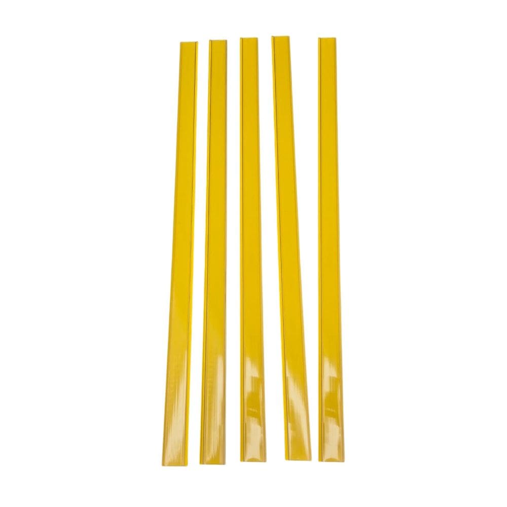Porta Etiqueta Universal Bandeja 89 Cm Amarelo Kit 10