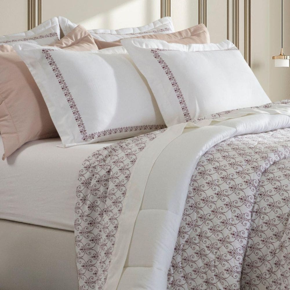 Jogo De Cama Queen 300 Fios Kacyumara Satinee 04 Peças Nissi