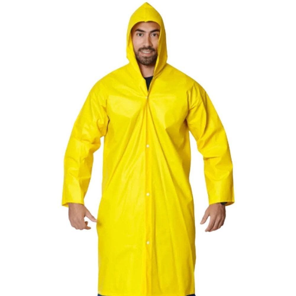 Capa de Chuva PVC Forrado Plus Amarela Profissional BRASCAMP CA 28449