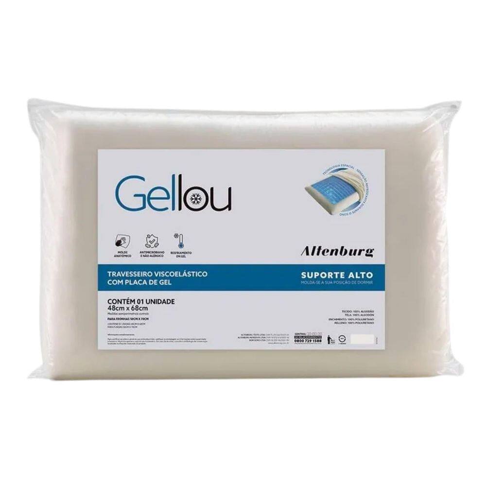 Travesseiro Altenburg Gellou Placa De Gel Viscoelástico Alto