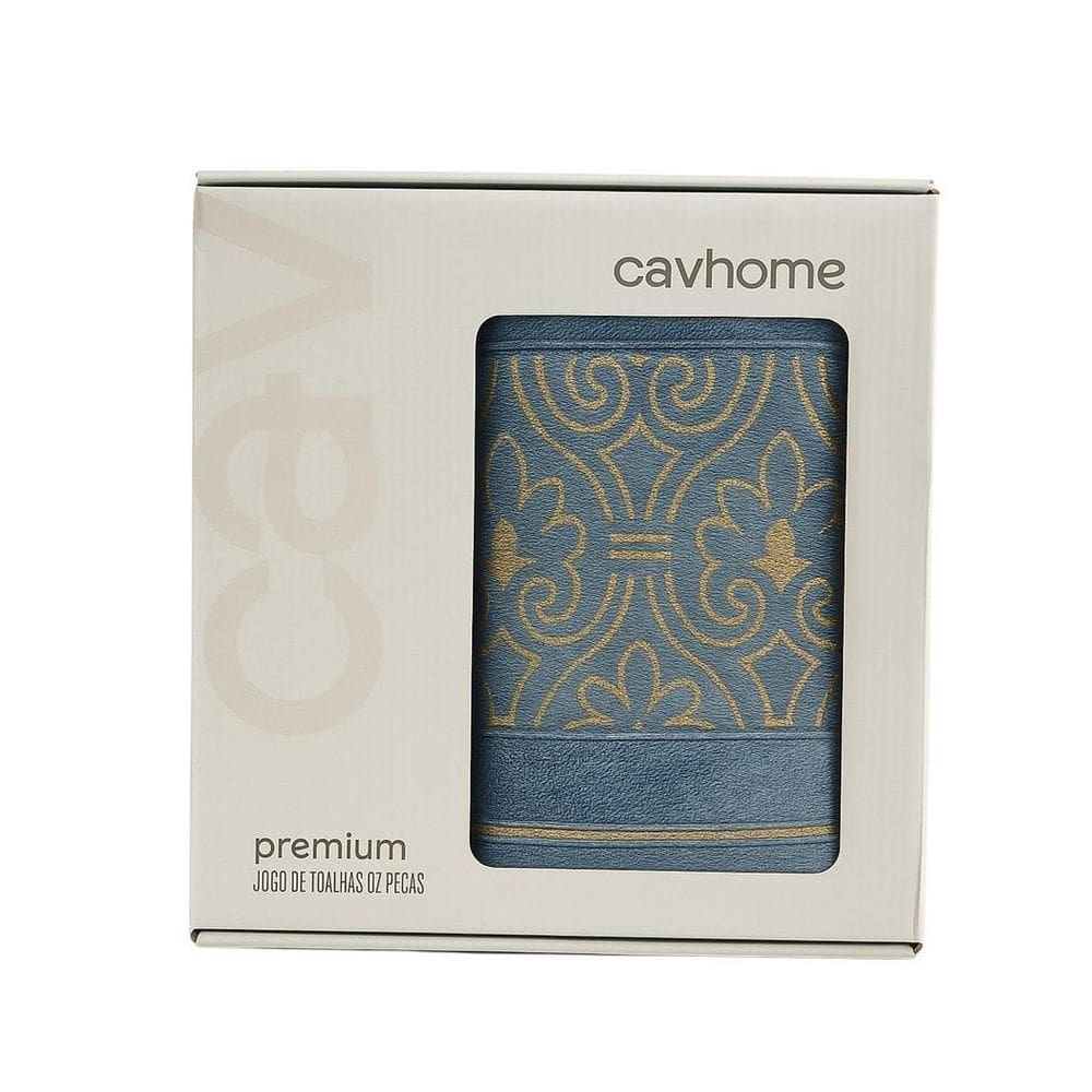 Jogo Toalha Banhão E Rosto 2 Peças Taj Blue Ice Cavhome