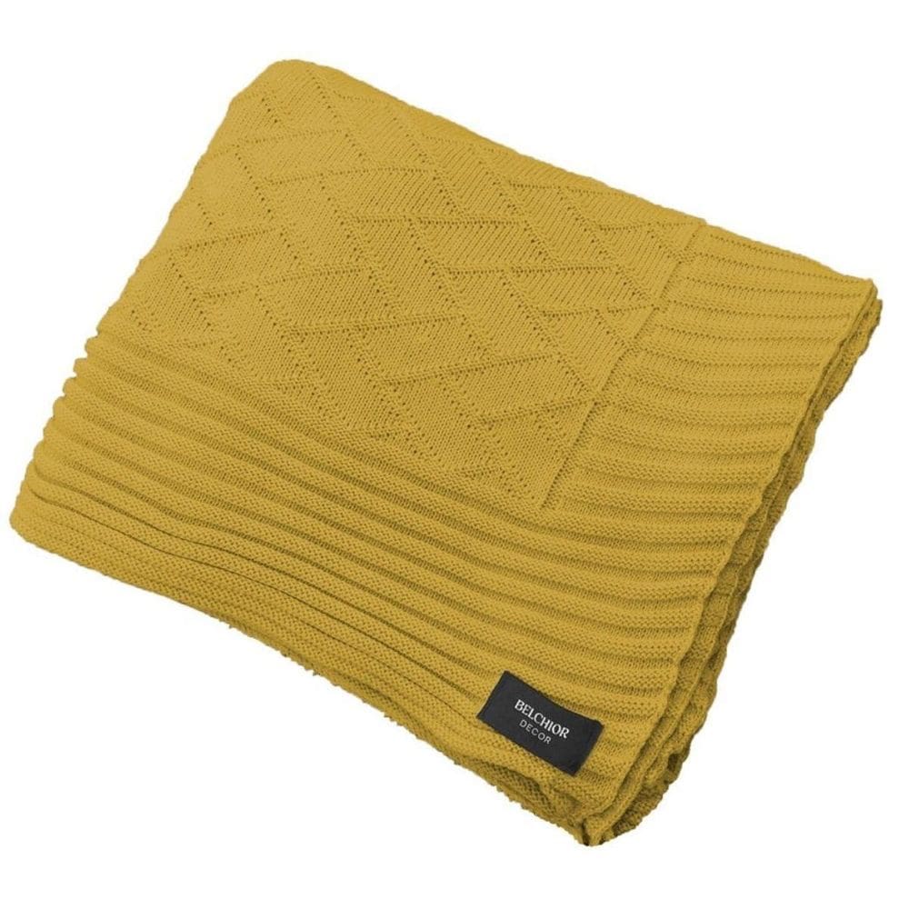 Manta Decorativa Link Amarelo 508007162 0,90X1,80Cm