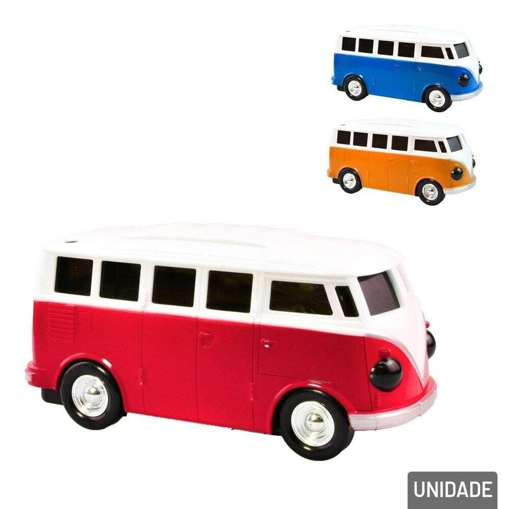 Carrinho Bate e Volta com LUZ e SOM Kombi Color - Tudo em Caixa