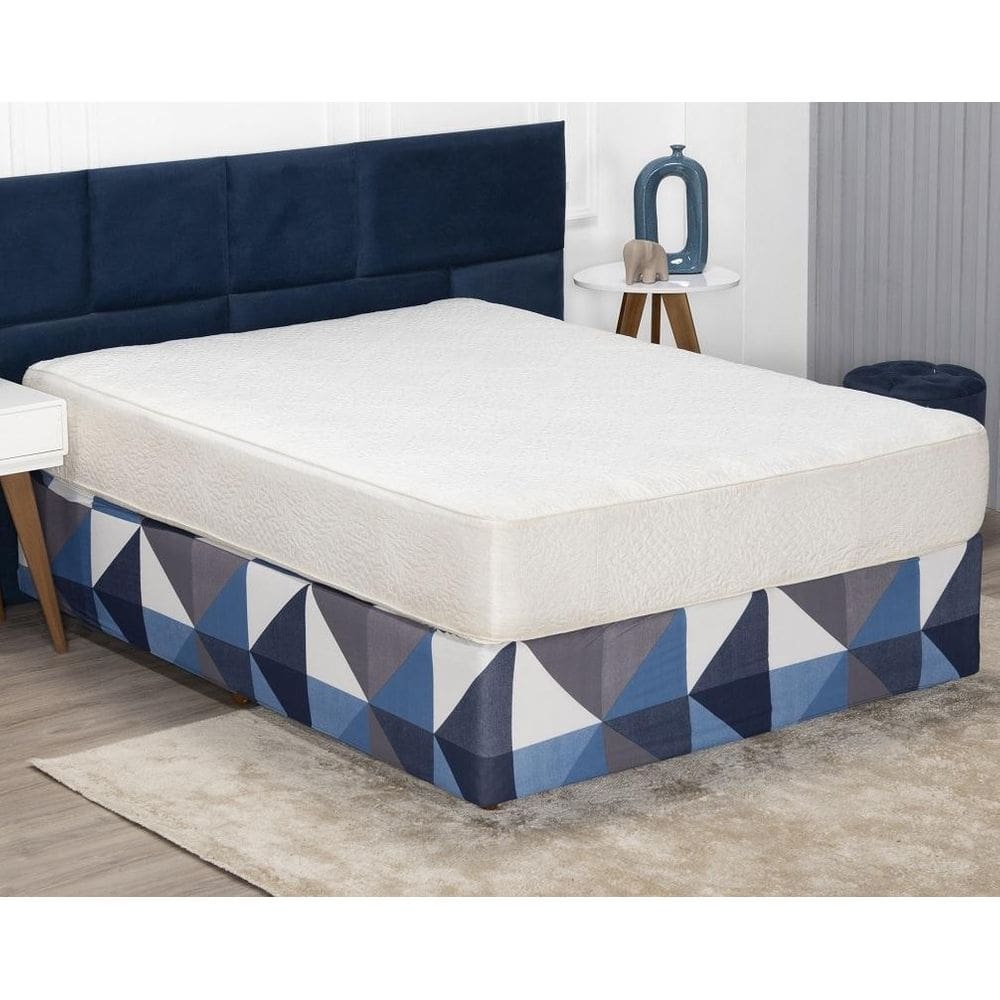 Saia Box Fit Casal Capa Cama Box Elástico Malha 1 Pç