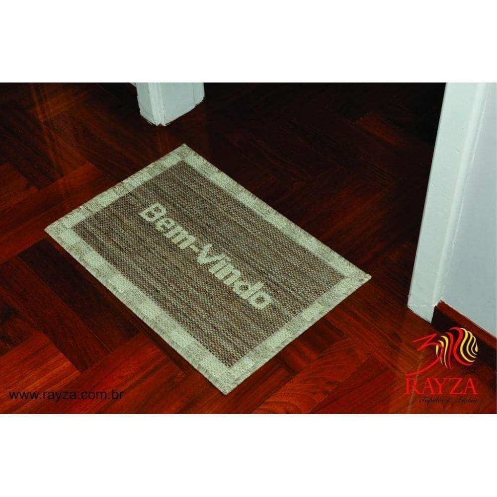 Mini Capacho Sisal Look Bem Vindo 001 Castor 040X060 Cm