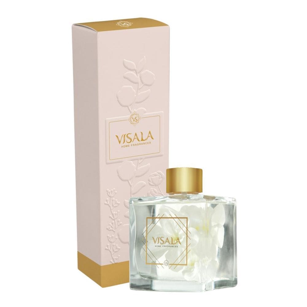 Aromatizador Cubo Com Flor Cereja E Avelã 250Ml- Visala