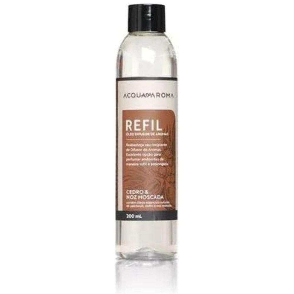 Refil Difusor Cedro E Noz Moscada 200Ml Acquaaroma