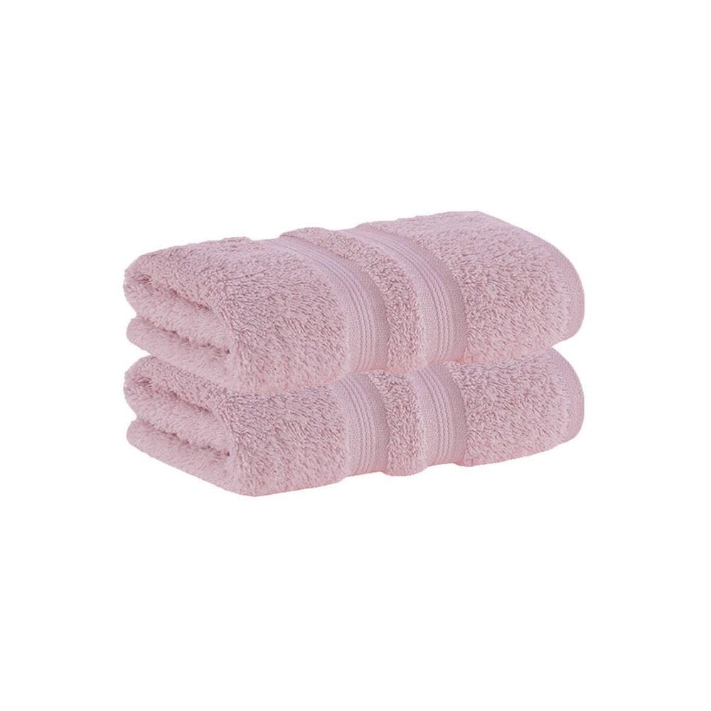 Kit 2X Toalha Lavabo Rosa 100% Algodão Egípcio Buddemeyer